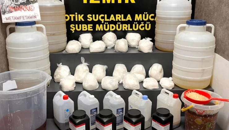 Narkotik ekiplerinden 112 kilo metamfetamin ile İzmir’de rekor yakalama