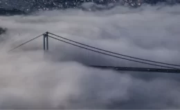 Boğaz bir anda gözden kayboldu! İstanbul’da film karesi gibi anlar